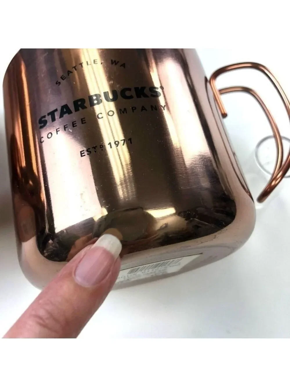 STARBUCKS copper camping cups - set of two NEW